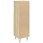 Preview: Badschrank Sonoma-Eiche 30x30x100 cm Holzwerkstoff