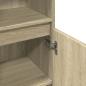 Preview: Badschrank Sonoma-Eiche 30x30x100 cm Holzwerkstoff