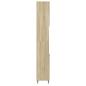 Preview: Badschrank Sonoma-Eiche 30x30x190 cm Holzwerkstoff