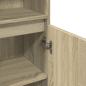 Preview: Badschrank Sonoma-Eiche 30x30x190 cm Holzwerkstoff