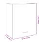 Preview: Wandschrank Sonoma-Eiche 50x31x60 cm Holzwerkstoff