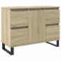 Preview: Badschrank Sonoma-Eiche 80x33x60 cm Holzwerkstoff