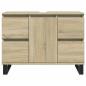 Preview: Badschrank Sonoma-Eiche 80x33x60 cm Holzwerkstoff