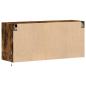Preview: TV-Wandschrank mit LED-Beleuchtung Räuchereiche 100x31x45 cm