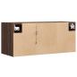 Preview: TV-Wandschrank mit LED-Beleuchtung Eichen-Optik 80x31x35 cm
