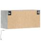 Preview: TV-Wandschrank mit LED-Beleuchtung Betongrau 80x31x38 cm