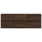 Preview: TV-Wandschrank LED-Beleuchtung Braun Eichen-Optik 130x31x45 cm