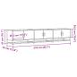 Preview: TV-Schrank Räuchereiche 210x35x41 cm Holzwerkstoff