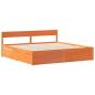 Preview: Massivholzbett ohne Matratze Wachsbraun 180x200 Kiefernholz