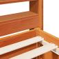 Preview: Massivholzbett ohne Matratze Wachsbraun 180x200 Kiefernholz