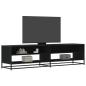 Preview: ARDEBO.de - TV-Schrank Schwarz 180,5x40x46 cm Holzwerkstoff