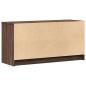 Preview: TV-Schrank mit LED-Beleuchtung Braun Eichen-Optik 100x34x50 cm
