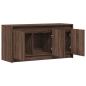 Preview: TV-Schrank mit LED-Beleuchtung Braun Eichen-Optik 100x34x50 cm