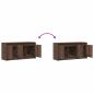 Preview: TV-Schrank mit LED-Beleuchtung Braun Eichen-Optik 100x34x50 cm