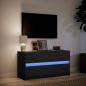 Preview: TV-Schrank mit LED-Beleuchtung Schwarz 100x34x50 cm