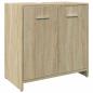 Preview: Waschbeckenunterschrank Sonoma-Eiche 60x33x60 cm Holzwerkstoff