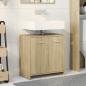 Preview: Waschbeckenunterschrank Sonoma-Eiche 60x33x60 cm Holzwerkstoff