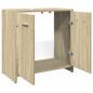 Preview: Waschbeckenunterschrank Sonoma-Eiche 60x33x60 cm Holzwerkstoff