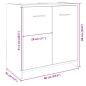 Preview: Waschbeckenunterschrank Sonoma-Eiche 60x33x60 cm Holzwerkstoff