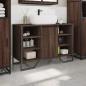Preview: Waschbeckenunterschrank Braun Eichen-Optik 91x35x60 cm