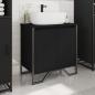 Preview: Waschbeckenunterschrank Schwarz 60x35x60 cm Holzwerkstoff