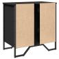 Preview: Waschbeckenunterschrank Schwarz 60x35x60 cm Holzwerkstoff
