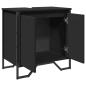 Preview: Waschbeckenunterschrank Schwarz 60x35x60 cm Holzwerkstoff