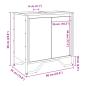 Preview: Waschbeckenunterschrank Schwarz 60x35x60 cm Holzwerkstoff