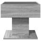 Preview: LED-Couchtisch Grau Sonoma 50x50x45 cm Holzwerkstoff