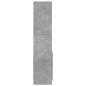 Preview: Highboard Betongrau 63x33x140 cm Holzwerkstoff