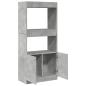 Preview: Highboard Betongrau 63x33x140 cm Holzwerkstoff