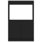 Preview: Highboard Schwarz 63x33x100 cm Holzwerkstoff