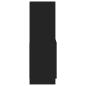 Preview: Highboard Schwarz 63x33x100 cm Holzwerkstoff