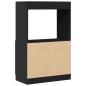 Preview: Highboard Schwarz 63x33x100 cm Holzwerkstoff