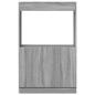 Preview: Highboard Grau Sonoma-Eiche 63x33x100 cm Holzwerkstoff