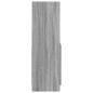 Preview: Highboard Grau Sonoma-Eiche 63x33x100 cm Holzwerkstoff
