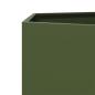 Preview: Pflanzkübel Olivgrün Sechseckig 104x90x45 Stahl