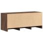 Preview: TV-Schrank LED Braun Eichen-Optik 97x34x40 cm Holzwerkstoff
