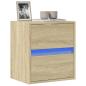Preview: ARDEBO.de - TV-Wandschrank mit LED-Beleuchtung Sonoma 41x31x45 cm