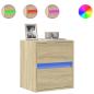 Preview: TV-Wandschrank mit LED-Beleuchtung Sonoma 41x31x45 cm