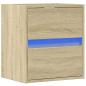 Preview: TV-Wandschrank mit LED-Beleuchtung Sonoma 41x31x45 cm