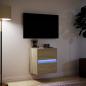 Preview: TV-Wandschrank mit LED-Beleuchtung Sonoma 41x31x45 cm
