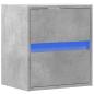 Preview: TV-Wandschrank mit LED-Beleuchtung Betongrau 41x31x45 cm
