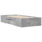Preview: Bettgestell Betongrau 100x200 cm Holzwerkstoff