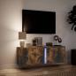 Preview: TV-Wandschrank mit LED-Beleuchtung Räuchereiche 100x31x35 cm