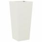 Preview: Pflanzkübel Weiß 35x35x75 cm Stahl