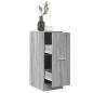 Preview: ARDEBO.de - Apothekerschrank Grau Sonoma 30x41x77,5 cm Holzwerkstoff