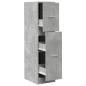 Preview: Apothekerschrank Betongrau 30x41x118 cm Holzwerkstoff