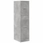 Preview: Apothekerschrank Betongrau 30x41x118 cm Holzwerkstoff