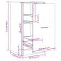 Preview: Apothekerschrank Sonoma-Eiche 40x41x77,5 cm Holzwerkstoff